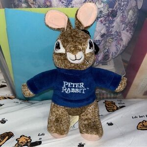 Peter Rabbit Plush  8.5" with clip Dan Dee Collector's Choice Keychain Easter